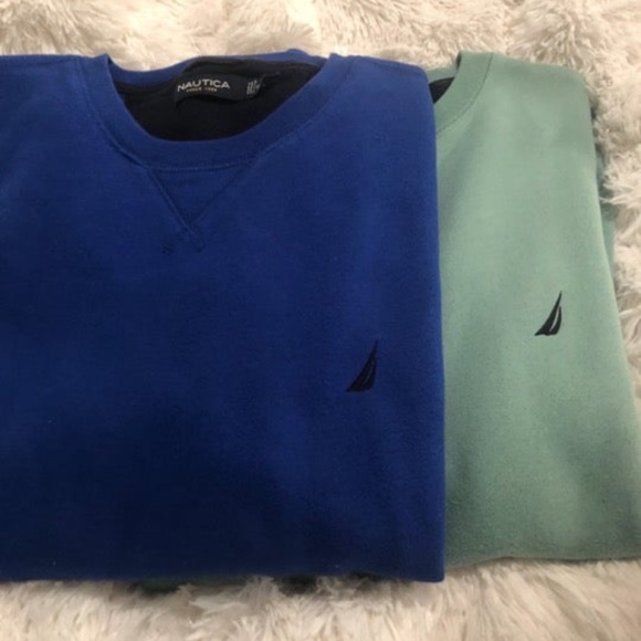 2 Mens Nautica Sweatshirts Size Large SOLD SOLD - Picture 1 of 9